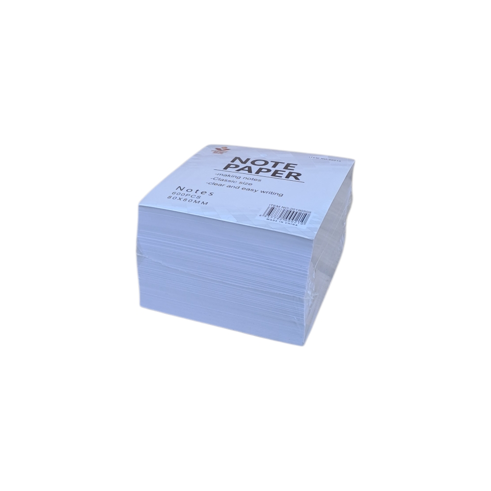 Listići bijeli 80x80mm, 600 komada ZH-701W