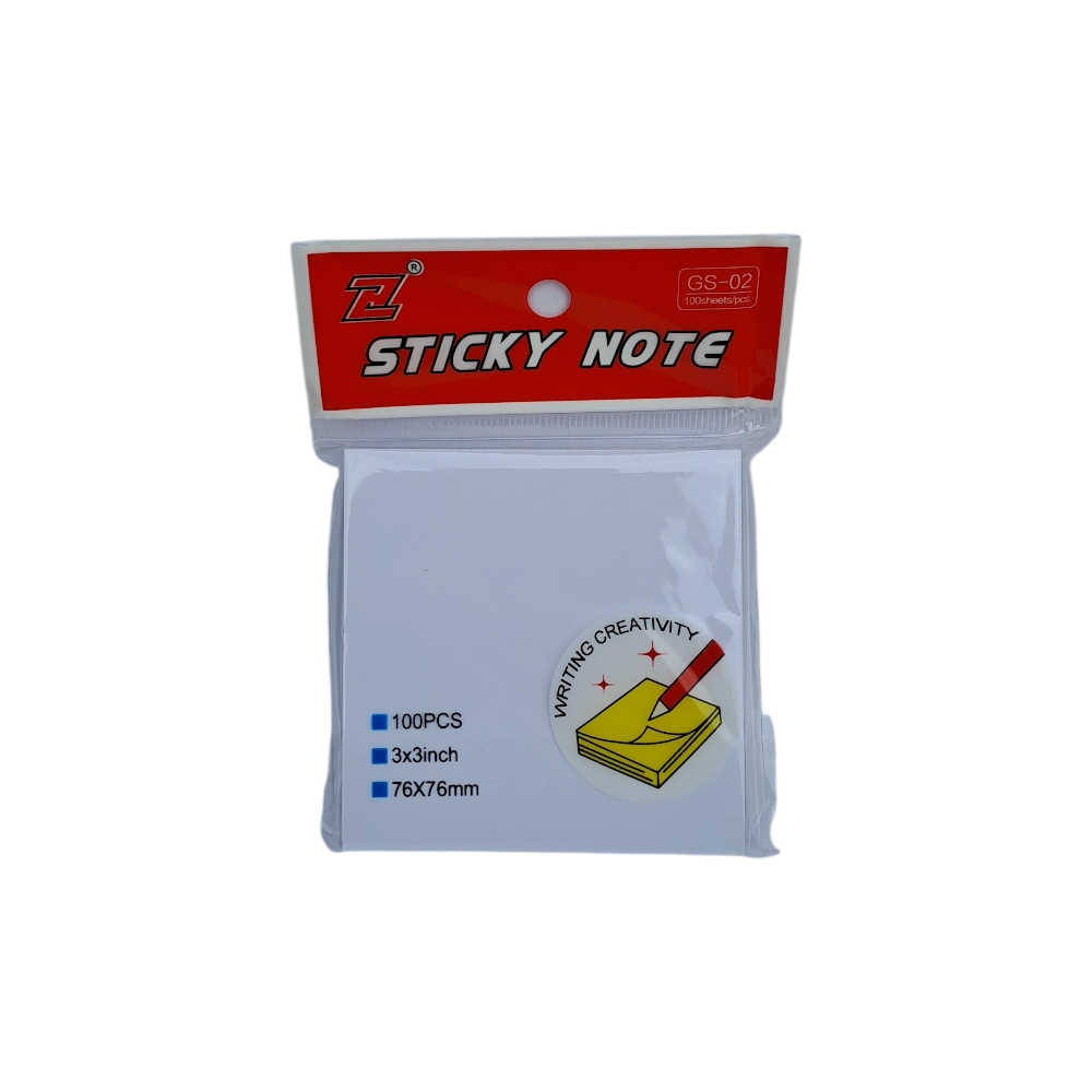 Listići samoljepljivi bijeli, 100 komada GS-02