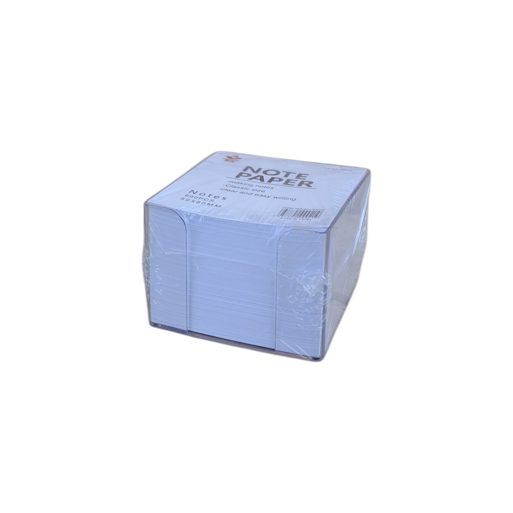 Listići bijeli sa kutijom 80x80mm, 600 komada ZH-701BW