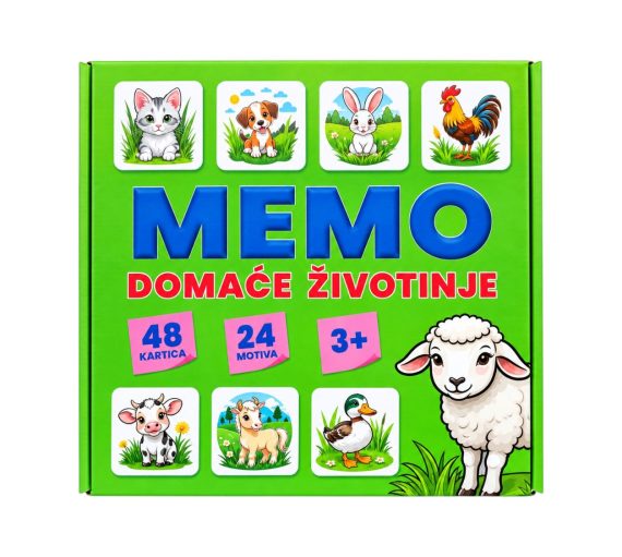 Društvena igra Memo 48/1, Domaće životinje